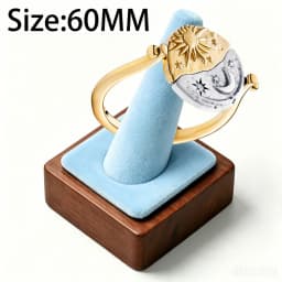 2026 New 925 Silver Women's Sparkling Love Heart Zircon Rose Sun Seal Exquisite DIY Charm Jewelry Ring Display Tool