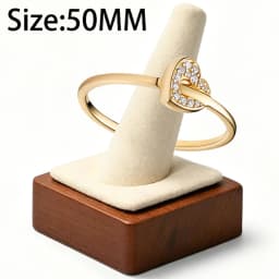 2026 New 925 Silver Women's Sparkling Love Heart Zircon Rose Sun Seal Exquisite DIY Charm Jewelry Ring Display Tool