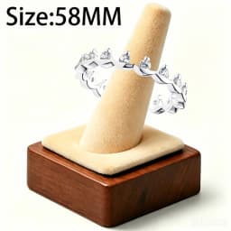 2026 New 925 Silver Women's Sparkling Love Heart Zircon Rose Sun Seal Exquisite DIY Charm Jewelry Ring Display Tool