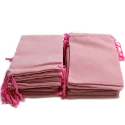 100PCS 5x7 7x9 10x12 Velvet Dust Pouch Jewelry Bag Black Gift Large Earphone Red Blue Pink Colors Cotton Rope Drawstring Pocket