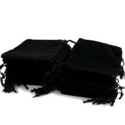 100PCS 5x7 7x9 10x12 Velvet Dust Pouch Jewelry Bag Black Gift Large Earphone Red Blue Pink Colors Cotton Rope Drawstring Pocket