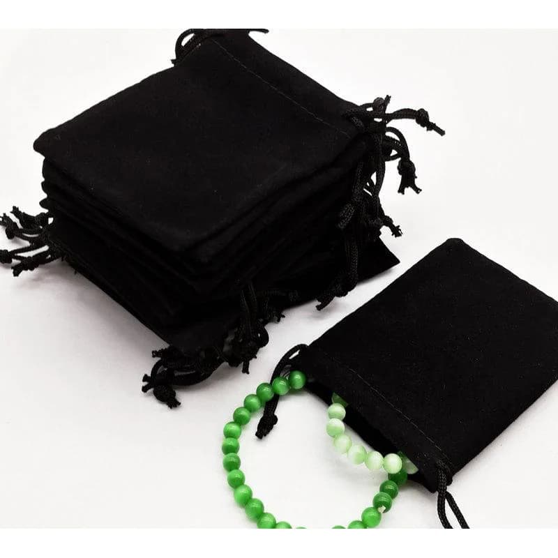 100PCS 5x7 7x9 10x12 Velvet Dust Pouch Jewelry Bag Black Gift Large Earphone Red Blue Pink Colors Cotton Rope Drawstring Pocket