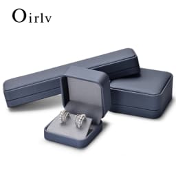 Oirlv Jewelry Box Organizer Set Velvet Boxes with Add logo for Necklace box/Ring box/Earring box Storage & Showcase for Jeweler
