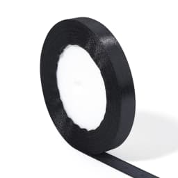 25Yards/Roll Black Satin Ribbons for Wedding Christmas Party Decorations DIY Bow Craft Ribbons Card Gifts Wrapping Supplies