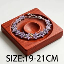 2026 New 925 Silver Sparkling Inlaid Tassel Cuban Women's Bee Plant Specimen Bracelet Display Tool Exquisite DIY Charm Jewelry