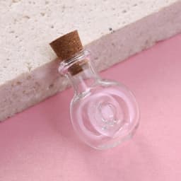 10pcs Small Clear Glass Wishing Bottles with Wood Stoppers Mixed Shape Micro Containers for Jewelry Decoration and Display