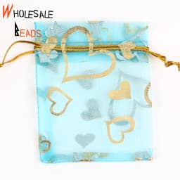 50pcs/Lot 35 Colors 7x9cm 9x12cm Drawstring Organza Bags Jewelry Packaging Bags Candy Wedding Party Bags Wholesale Gifts Pouches