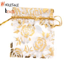 50pcs/Lot 35 Colors 7x9cm 9x12cm Drawstring Organza Bags Jewelry Packaging Bags Candy Wedding Party Bags Wholesale Gifts Pouches
