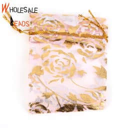 50pcs/Lot 35 Colors 7x9cm 9x12cm Drawstring Organza Bags Jewelry Packaging Bags Candy Wedding Party Bags Wholesale Gifts Pouches