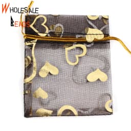 50pcs/Lot 35 Colors 7x9cm 9x12cm Drawstring Organza Bags Jewelry Packaging Bags Candy Wedding Party Bags Wholesale Gifts Pouches