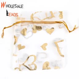 50pcs/Lot 35 Colors 7x9cm 9x12cm Drawstring Organza Bags Jewelry Packaging Bags Candy Wedding Party Bags Wholesale Gifts Pouches