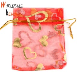 50pcs/Lot 35 Colors 7x9cm 9x12cm Drawstring Organza Bags Jewelry Packaging Bags Candy Wedding Party Bags Wholesale Gifts Pouches
