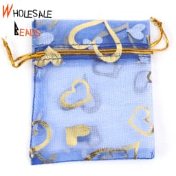 50pcs/Lot 35 Colors 7x9cm 9x12cm Drawstring Organza Bags Jewelry Packaging Bags Candy Wedding Party Bags Wholesale Gifts Pouches