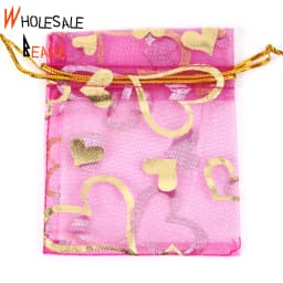 50pcs/Lot 35 Colors 7x9cm 9x12cm Drawstring Organza Bags Jewelry Packaging Bags Candy Wedding Party Bags Wholesale Gifts Pouches