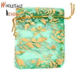 50pcs/Lot 35 Colors 7x9cm 9x12cm Drawstring Organza Bags Jewelry Packaging Bags Candy Wedding Party Bags Wholesale Gifts Pouches