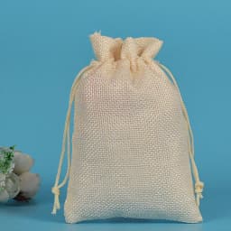 50pcs/lot Drawstring Gift Pouches Linen Bags For Jewelry Wedding Party Christmas Packaging Custom Logo 7*9 8*10 10*14 13*18cm