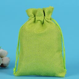 50pcs/lot Drawstring Gift Pouches Linen Bags For Jewelry Wedding Party Christmas Packaging Custom Logo 7*9 8*10 10*14 13*18cm