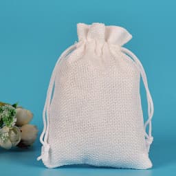 50pcs/lot Drawstring Gift Pouches Linen Bags For Jewelry Wedding Party Christmas Packaging Custom Logo 7*9 8*10 10*14 13*18cm
