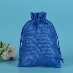 50pcs/lot Drawstring Gift Pouches Linen Bags For Jewelry Wedding Party Christmas Packaging Custom Logo 7*9 8*10 10*14 13*18cm