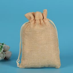 50pcs/lot Drawstring Gift Pouches Linen Bags For Jewelry Wedding Party Christmas Packaging Custom Logo 7*9 8*10 10*14 13*18cm