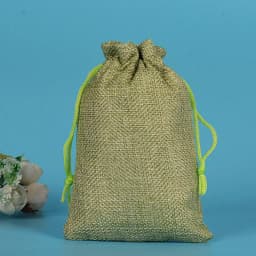 50pcs/lot Drawstring Gift Pouches Linen Bags For Jewelry Wedding Party Christmas Packaging Custom Logo 7*9 8*10 10*14 13*18cm