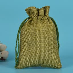 50pcs/lot Drawstring Gift Pouches Linen Bags For Jewelry Wedding Party Christmas Packaging Custom Logo 7*9 8*10 10*14 13*18cm