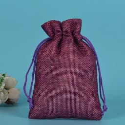 50pcs/lot Drawstring Gift Pouches Linen Bags For Jewelry Wedding Party Christmas Packaging Custom Logo 7*9 8*10 10*14 13*18cm