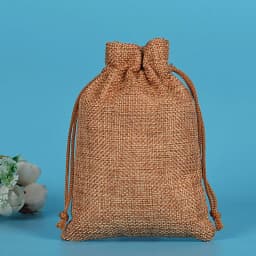 50pcs/lot Drawstring Gift Pouches Linen Bags For Jewelry Wedding Party Christmas Packaging Custom Logo 7*9 8*10 10*14 13*18cm