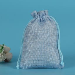 50pcs/lot Drawstring Gift Pouches Linen Bags For Jewelry Wedding Party Christmas Packaging Custom Logo 7*9 8*10 10*14 13*18cm