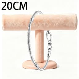 2026 New 925 Silver Women's Eternal Love Heart Jewelry Nail Snake Bone Bracelet Display Tool Exquisite DIY Charm Jewelry