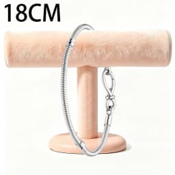 2026 New 925 Silver Women's Eternal Love Heart Jewelry Nail Snake Bone Bracelet Display Tool Exquisite DIY Charm Jewelry