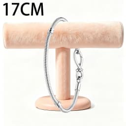 2026 New 925 Silver Women's Eternal Love Heart Jewelry Nail Snake Bone Bracelet Display Tool Exquisite DIY Charm Jewelry