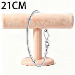 2026 New 925 Silver Women's Eternal Love Heart Jewelry Nail Snake Bone Bracelet Display Tool Exquisite DIY Charm Jewelry