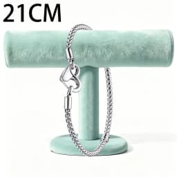 2026 New 925 Silver Women's Eternal Love Heart Jewelry Nail Snake Bone Bracelet Display Tool Exquisite DIY Charm Jewelry