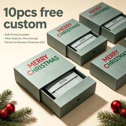 10pcsFree Custom Mini Jewelry Packaging Box Paper Drawer Sponge Inside Ring Necklace Storage Christmas Gift Case Earing Card Bag