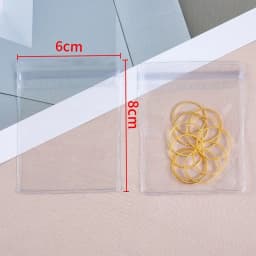 20Pcs Transparent Jewelry Pouches Anti-Oxidation Zip Lock Storage Bags for Earring Necklace Bracelet DIY Display Packaging