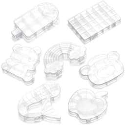 Various Shapes Transparent Plastic Storage Box Organizer Jewelry Container for Beads Art DIY Crafts Sewing Jewelry Supplies