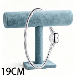 2026 New 925 Silver Women's Sparkling Tennis Heart Shaped Snake Bone Logo Bracelet Display Tool DIY Exquisite Charm Jewelry