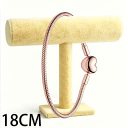 2026 New 925 Silver Women's Sparkling Tennis Heart Shaped Snake Bone Logo Bracelet Display Tool DIY Exquisite Charm Jewelry