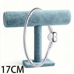 2026 New 925 Silver Women's Sparkling Tennis Heart Shaped Snake Bone Logo Bracelet Display Tool DIY Exquisite Charm Jewelry