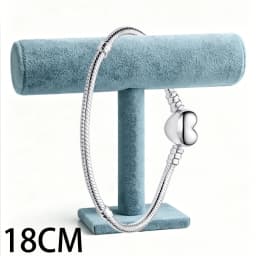 2026 New 925 Silver Women's Sparkling Tennis Heart Shaped Snake Bone Logo Bracelet Display Tool DIY Exquisite Charm Jewelry