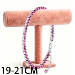 2026 New 925 Silver Women's Sparkling Tennis Heart Shaped Snake Bone Logo Bracelet Display Tool DIY Exquisite Charm Jewelry