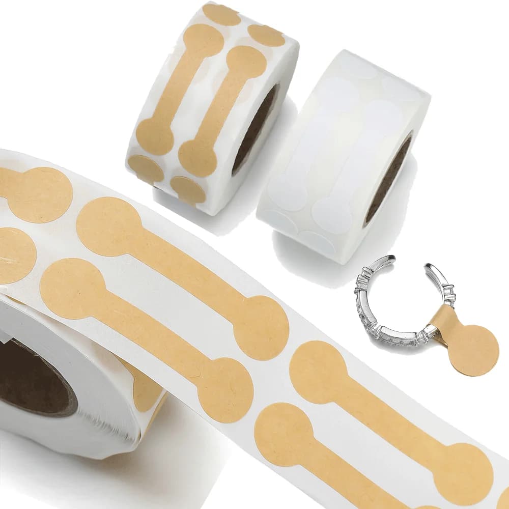 500pcs/Roll Jewelry Price Tags Self Adhesive Stickers Labels For Necklace Earring Ring Identify Display Small Business Packaging
