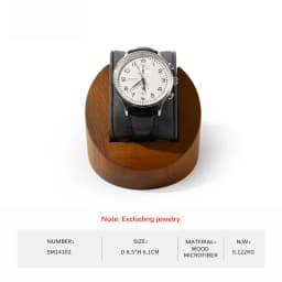 WoodTen Single Watch Display Stand With Pillow Wooden Wrist Watch Rack Storage Watch Stents Jewelry Organizer Watch Display Prop