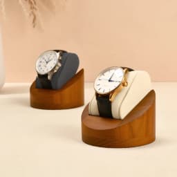 WoodTen Single Watch Display Stand With Pillow Wooden Wrist Watch Rack Storage Watch Stents Jewelry Organizer Watch Display Prop