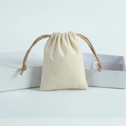 50 Cotton Burlap Jewelry Packaging Pouches Organizer Wedding Christmas Party Candy Bag Present Mariage Jute Drawstring Gift Bag