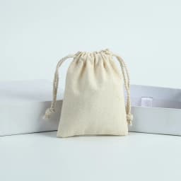 50 Cotton Burlap Jewelry Packaging Pouches Organizer Wedding Christmas Party Candy Bag Present Mariage Jute Drawstring Gift Bag