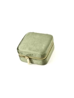 TAIMY Personalise Vintage Velvet Jewelry Box Luxury Travel Ring Necklace Jewelry Storage Case Custom Logo Jewellery Organizer