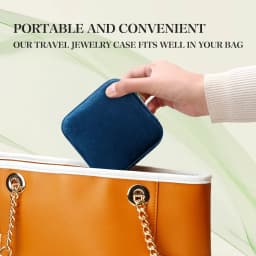 TAIMY Personalise Vintage Velvet Jewelry Box Luxury Travel Ring Necklace Jewelry Storage Case Custom Logo Jewellery Organizer