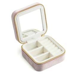 TAIMY Personalise Vintage Velvet Jewelry Box Luxury Travel Ring Necklace Jewelry Storage Case Custom Logo Jewellery Organizer